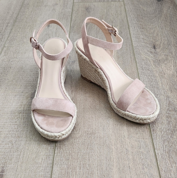 Stuart Weitzman Teddi Wedge Sandals, Size 6 - Picture 1 of 9